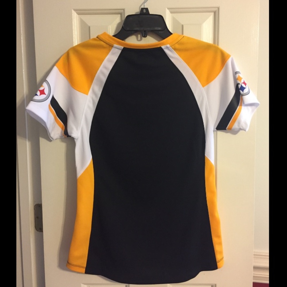 Pittsburgh Steelers Black/Gold T-Shirt Jersey - Picture 3 of 6